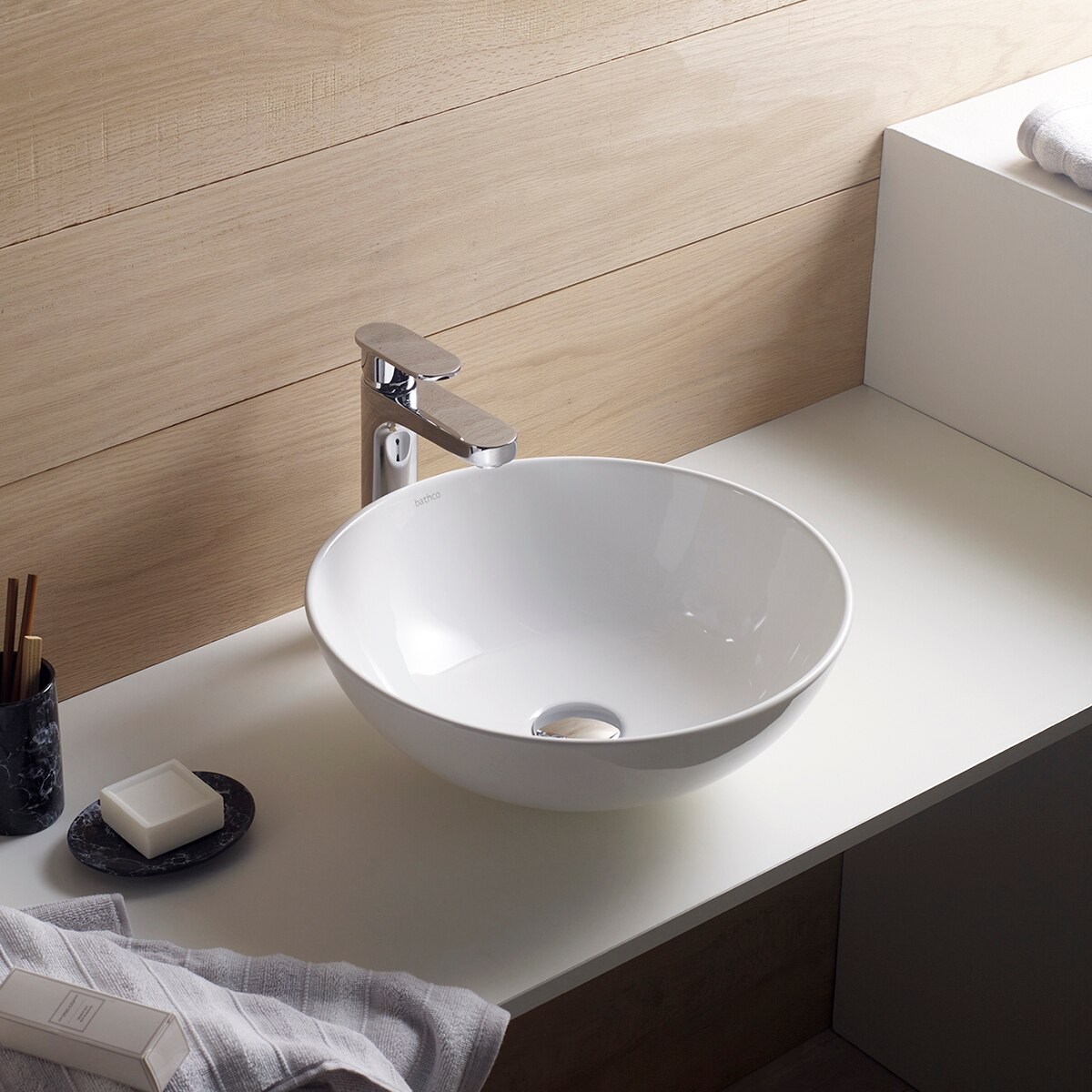 Lavabo sobreencimera Sicilia - Blanco Blanco-2