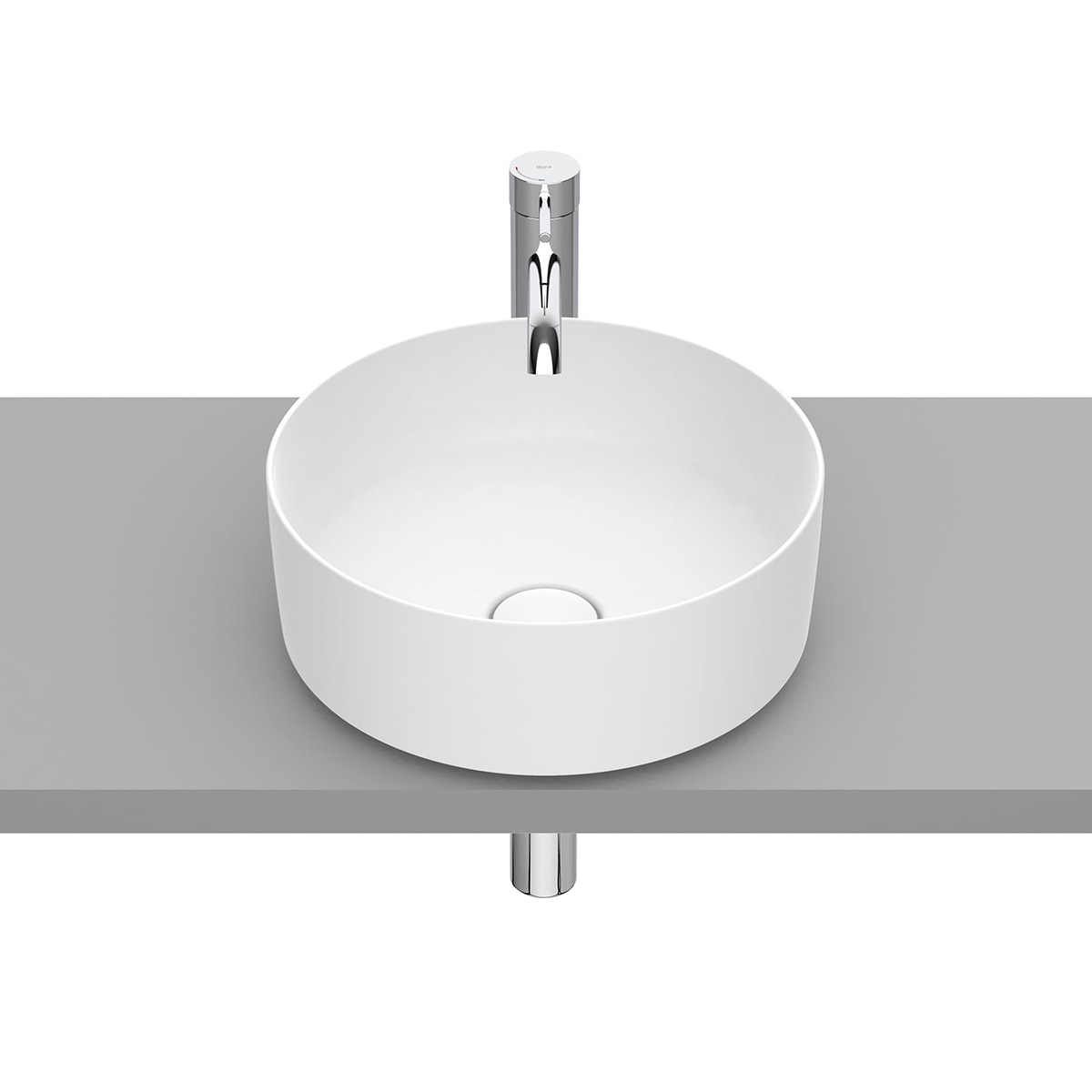Lavabo sobre encimera Round Inspire Roca - Blanco Blanco-1