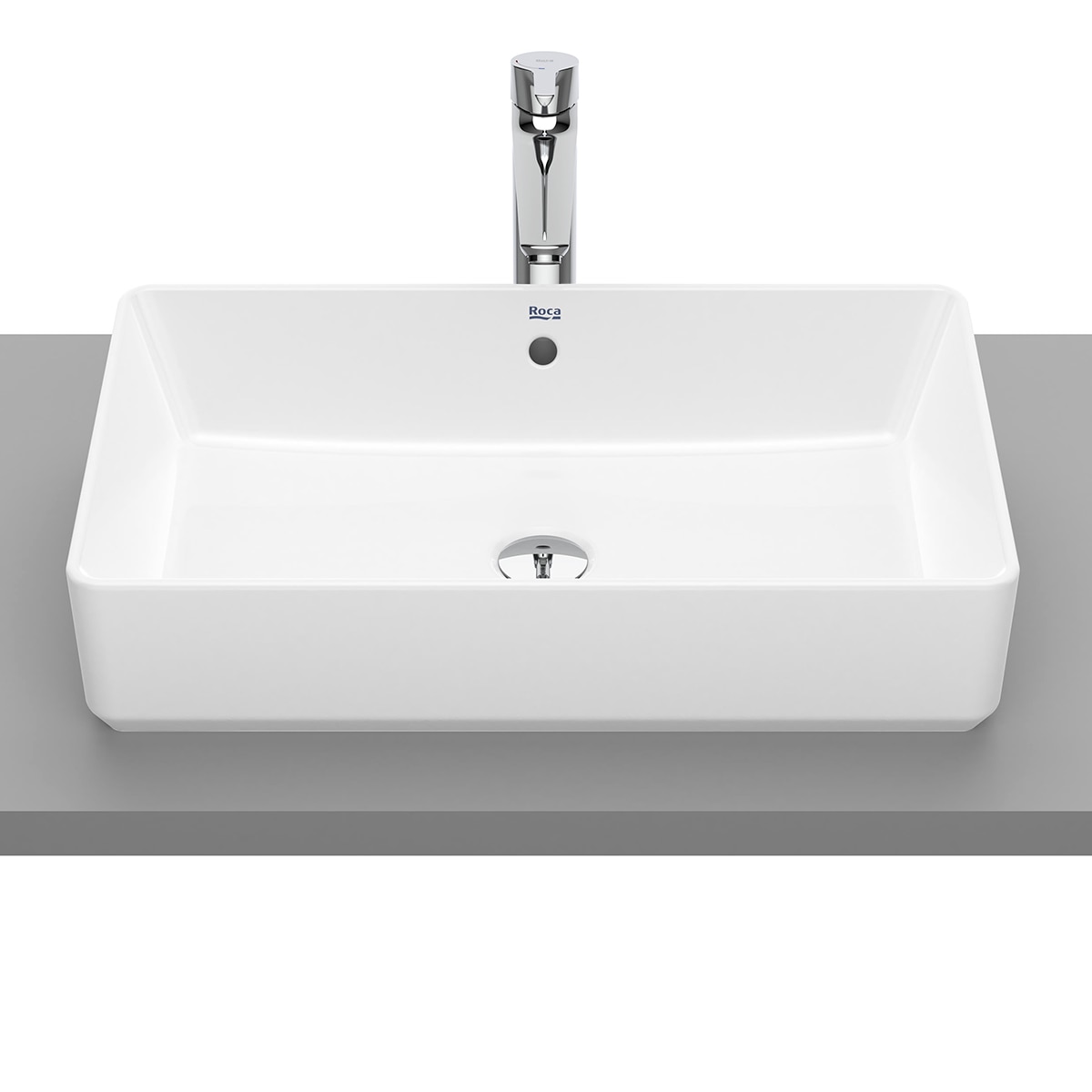 Imagen 0 de Lavabo sobre encimera Square The Gap Roca Blanco