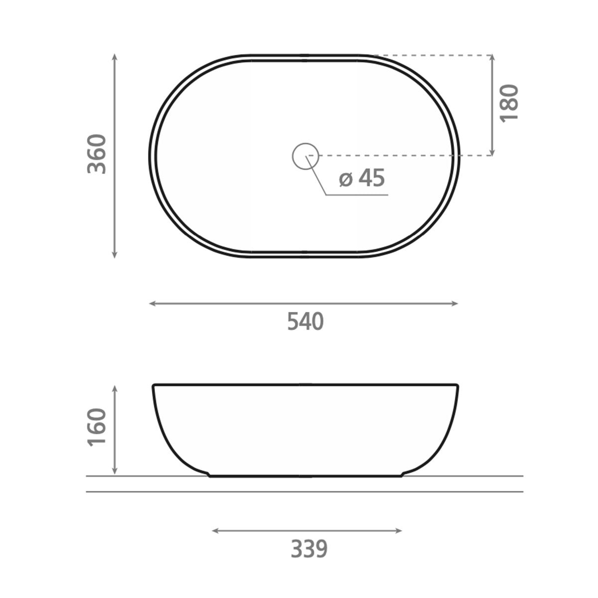 Lavatório para Bancada de Porcelana Livorno Branco-3
