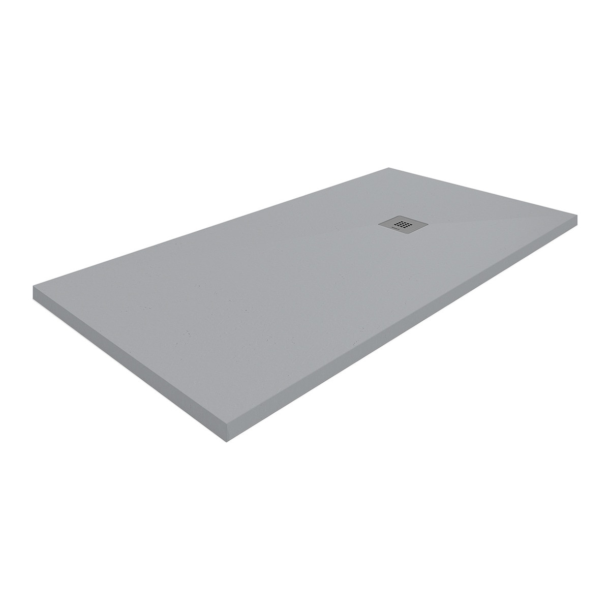 Plato de ducha extraplano de resina Gotham Profiltek - Gris 80 x 100 cm Gris-1