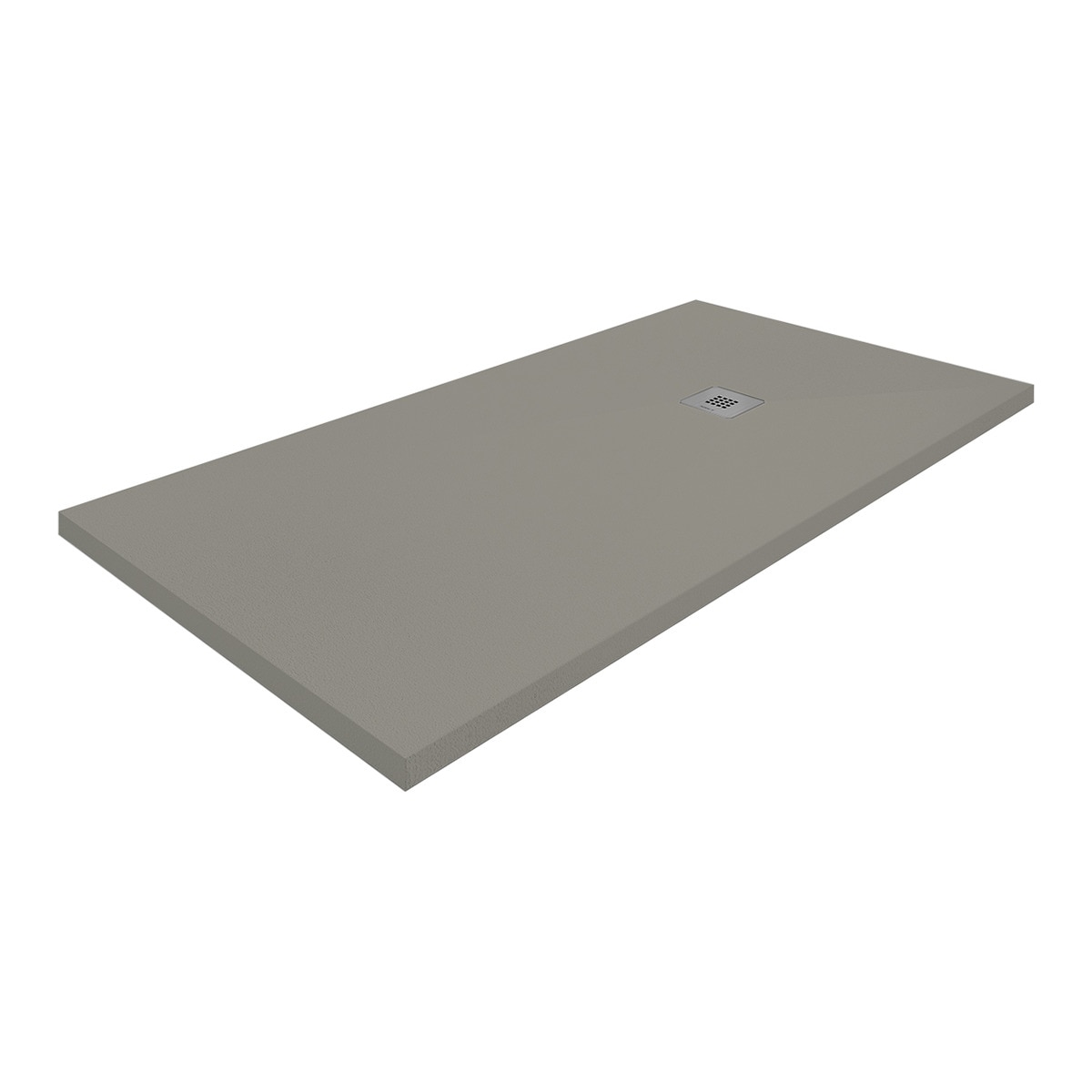 Plato de ducha extraplano de resina Zenda Profiltek - Zinc 80 x 90 cm Zinc-1