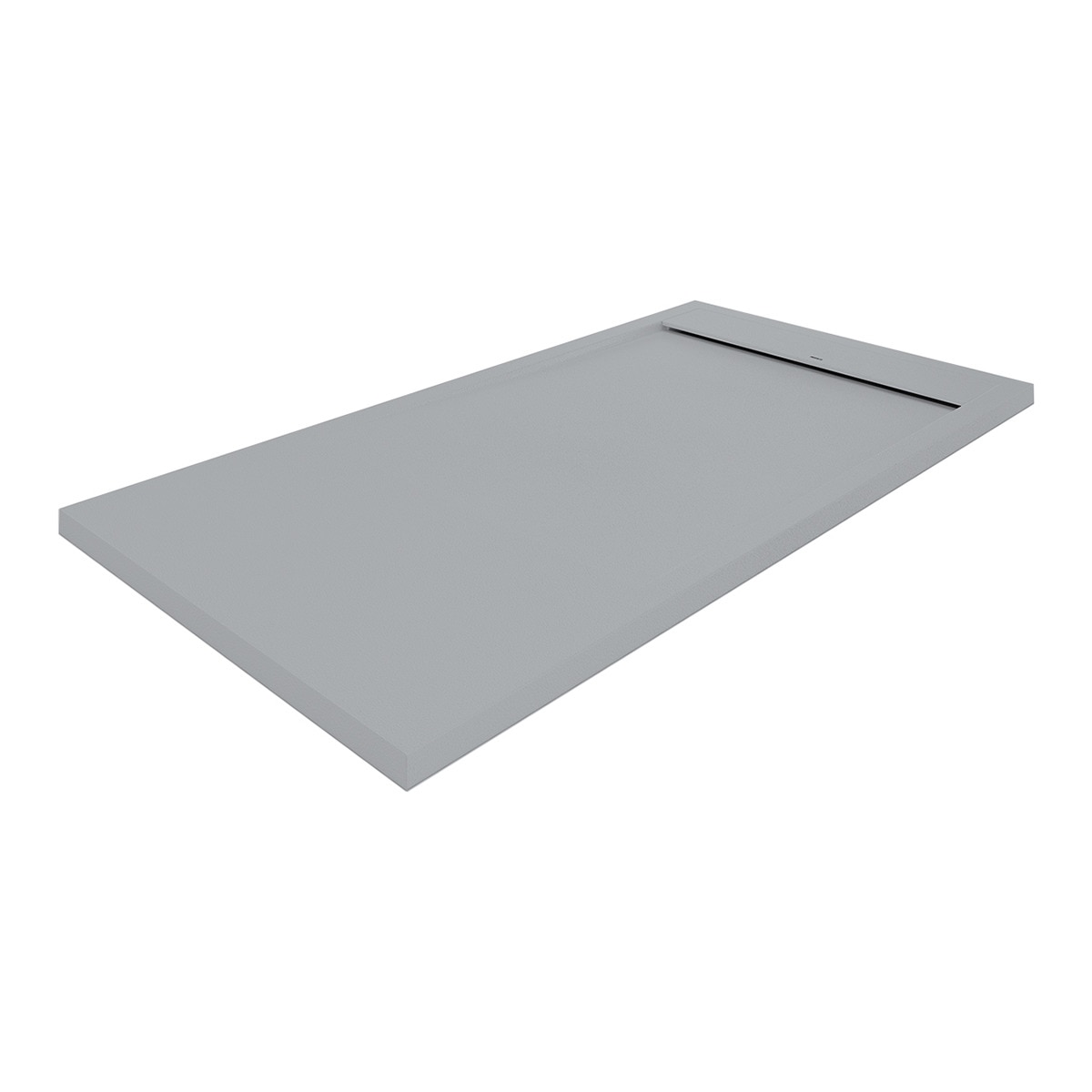 Plato de ducha extraplano de resina Matis Profiltek - Gris 100 x 90 cm Gris-1