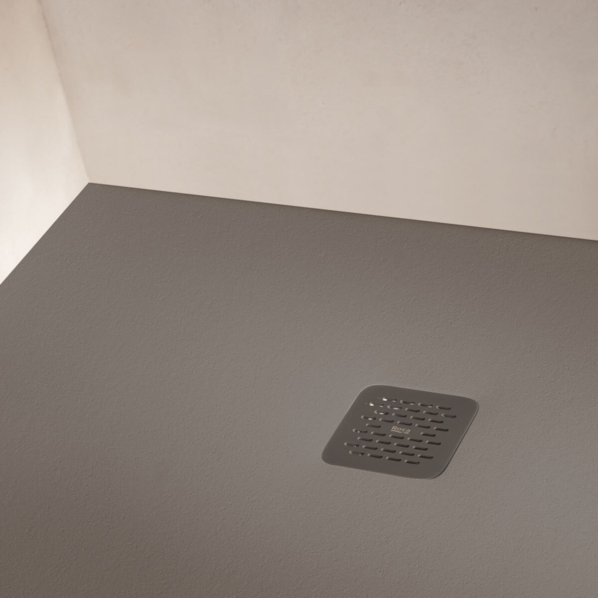 Plato de ducha cuadrado extraplano Terran Roca - Blanco 80 x 80 cm Blanco-2