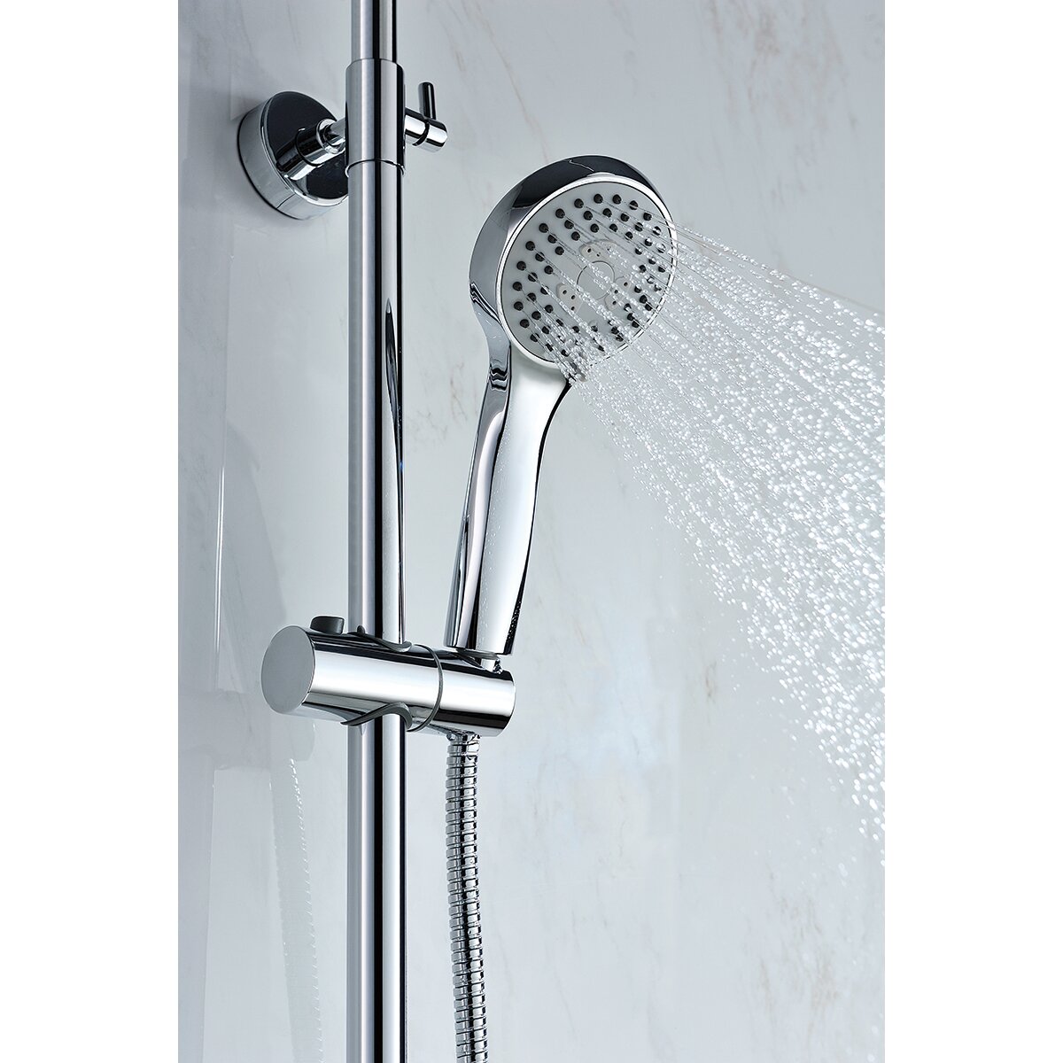 Conjunto de ducha monomando Roma Imex - Cromo Cromo-3