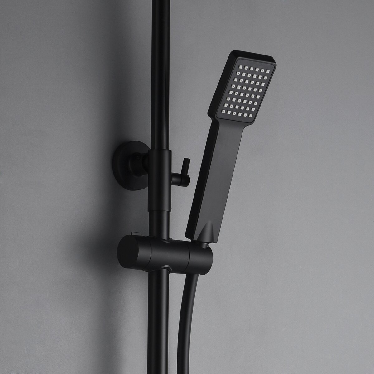 Conjunto de Duche Monocomando Art Preto mate-3