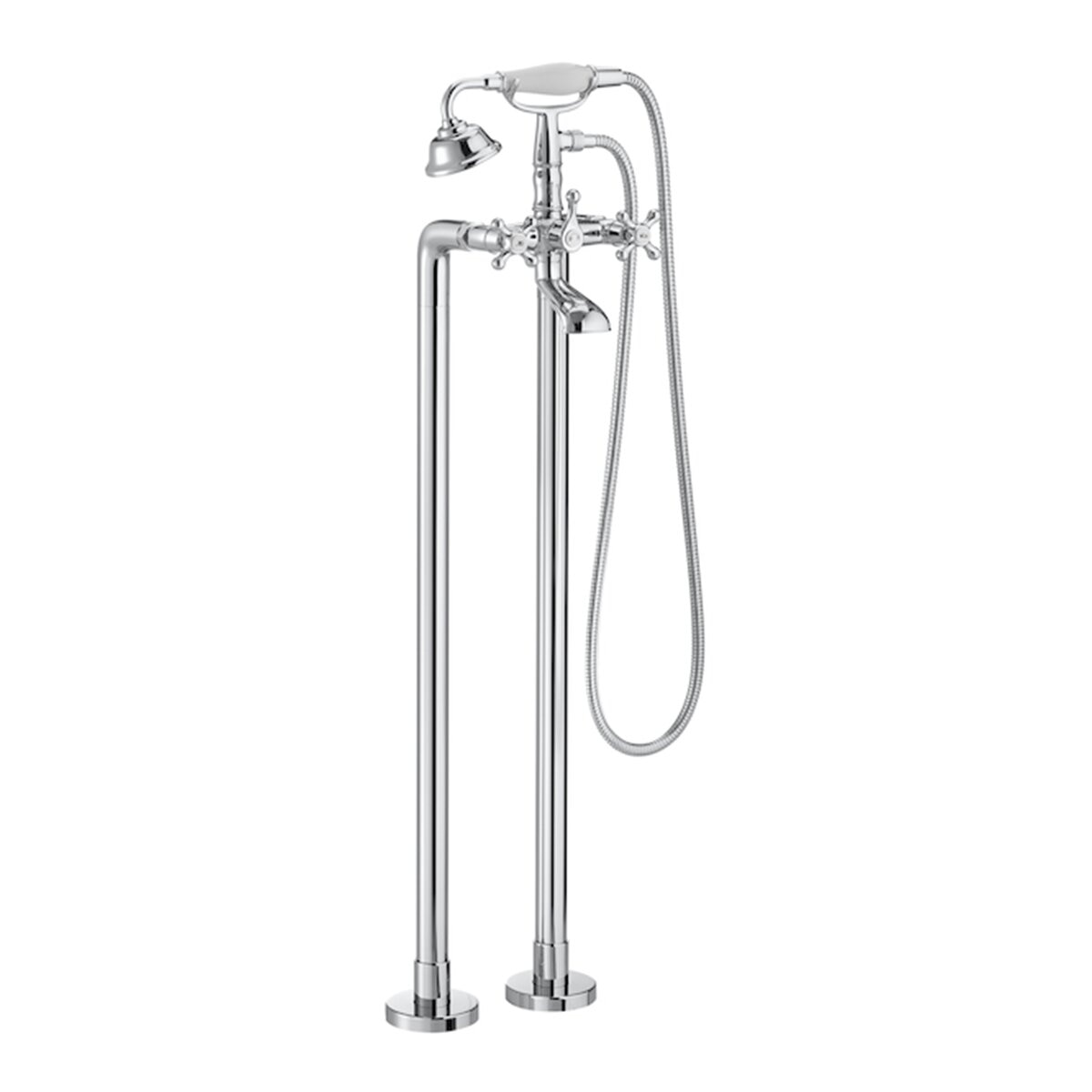 Conjunto de ducha o bañera de pie con grifo bimando Carmen Roca Cromo Cromo-1