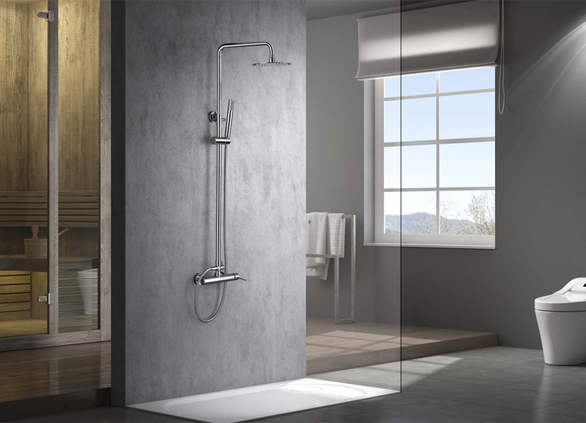 Conjunto de ducha monomando Milos Imex - Cromo Cromo-2