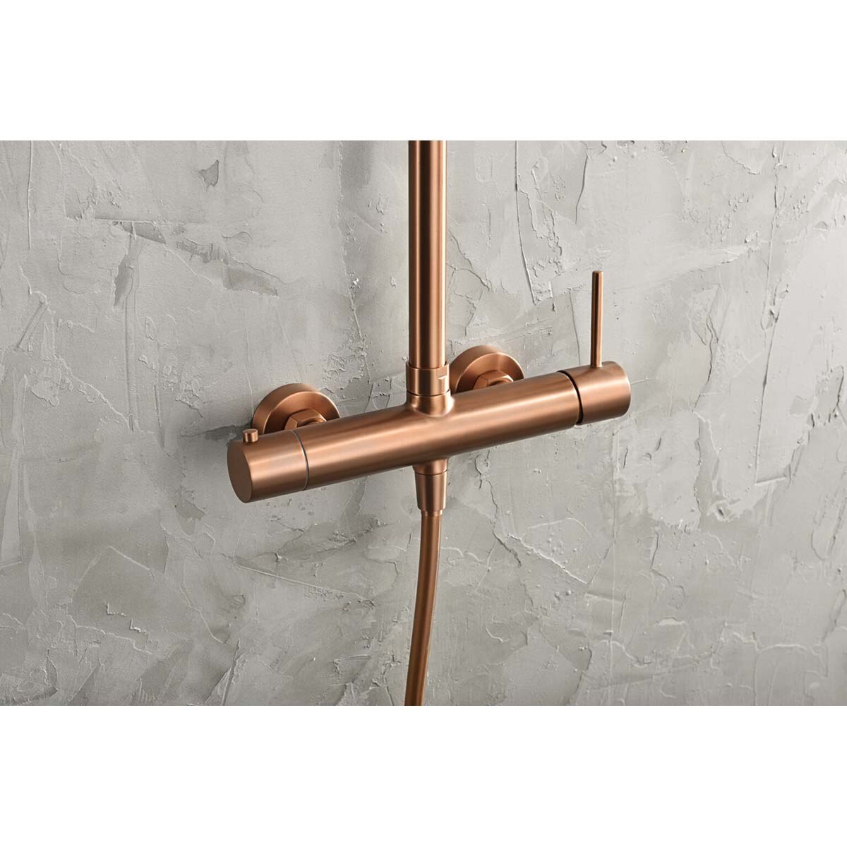 Conjunto de ducha monomando de acero inoxidable Monza Imex - ORO ROSA CEPILLADO ORO ROSA CEPILLADO-2
