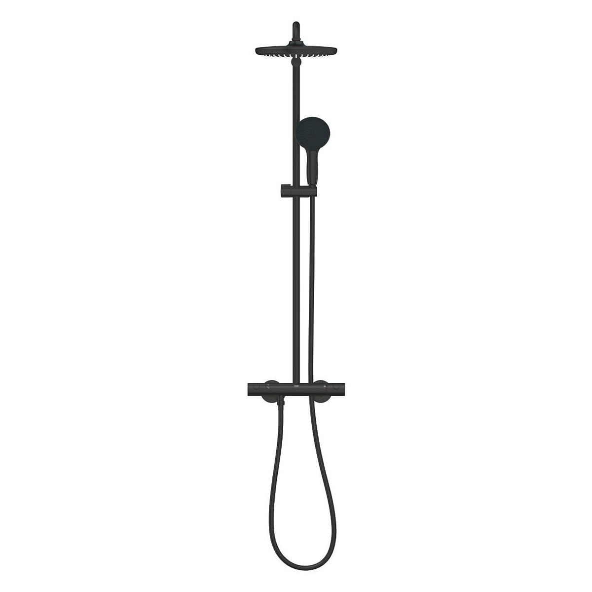 Imagen 2 de Sistema de ducha termostático Tempesta System 250 Grohe - Negro mate Negro mate