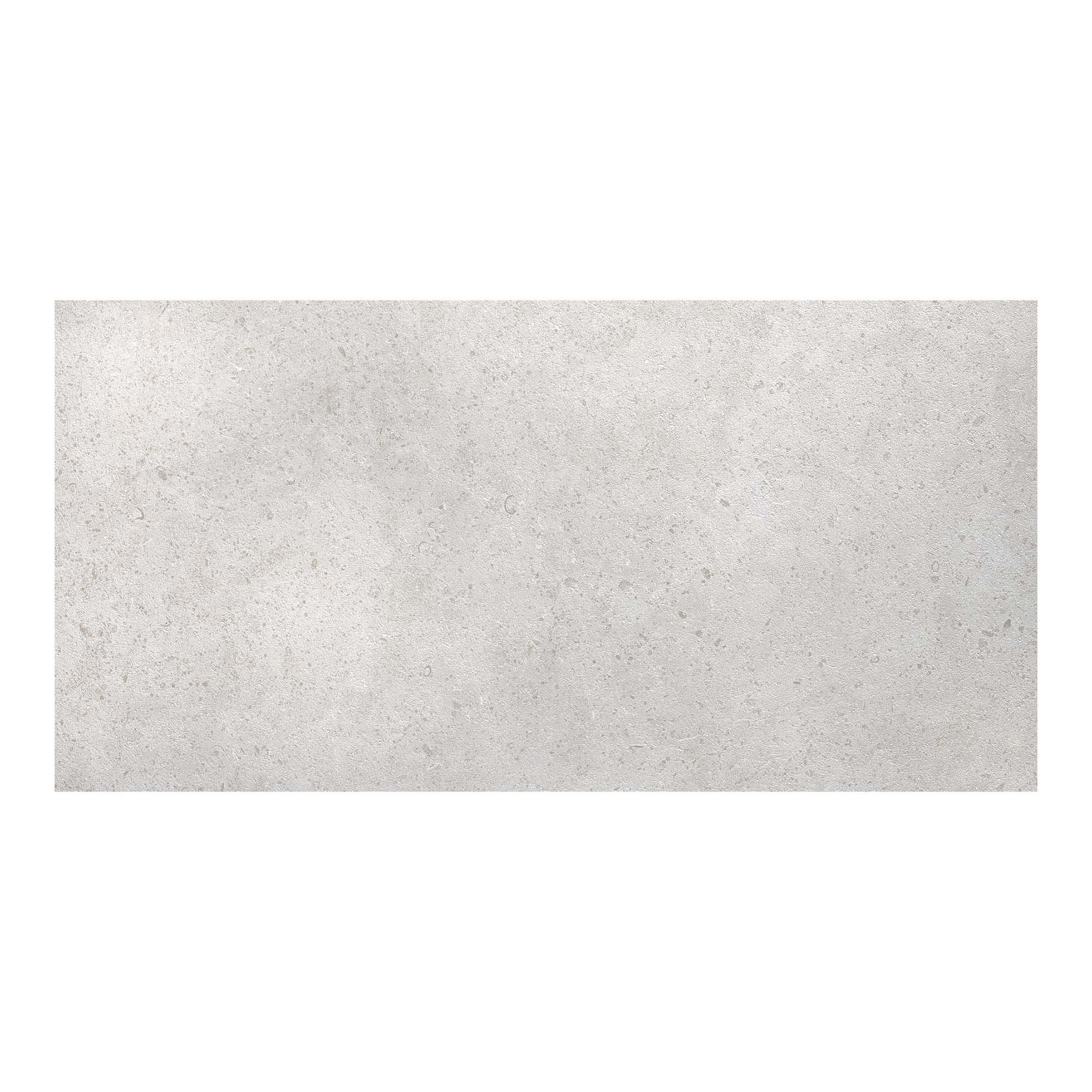Imagen 0 de Azulejo de pared rectificado 30x60 cm Limestone Roca Cerámica Blanco