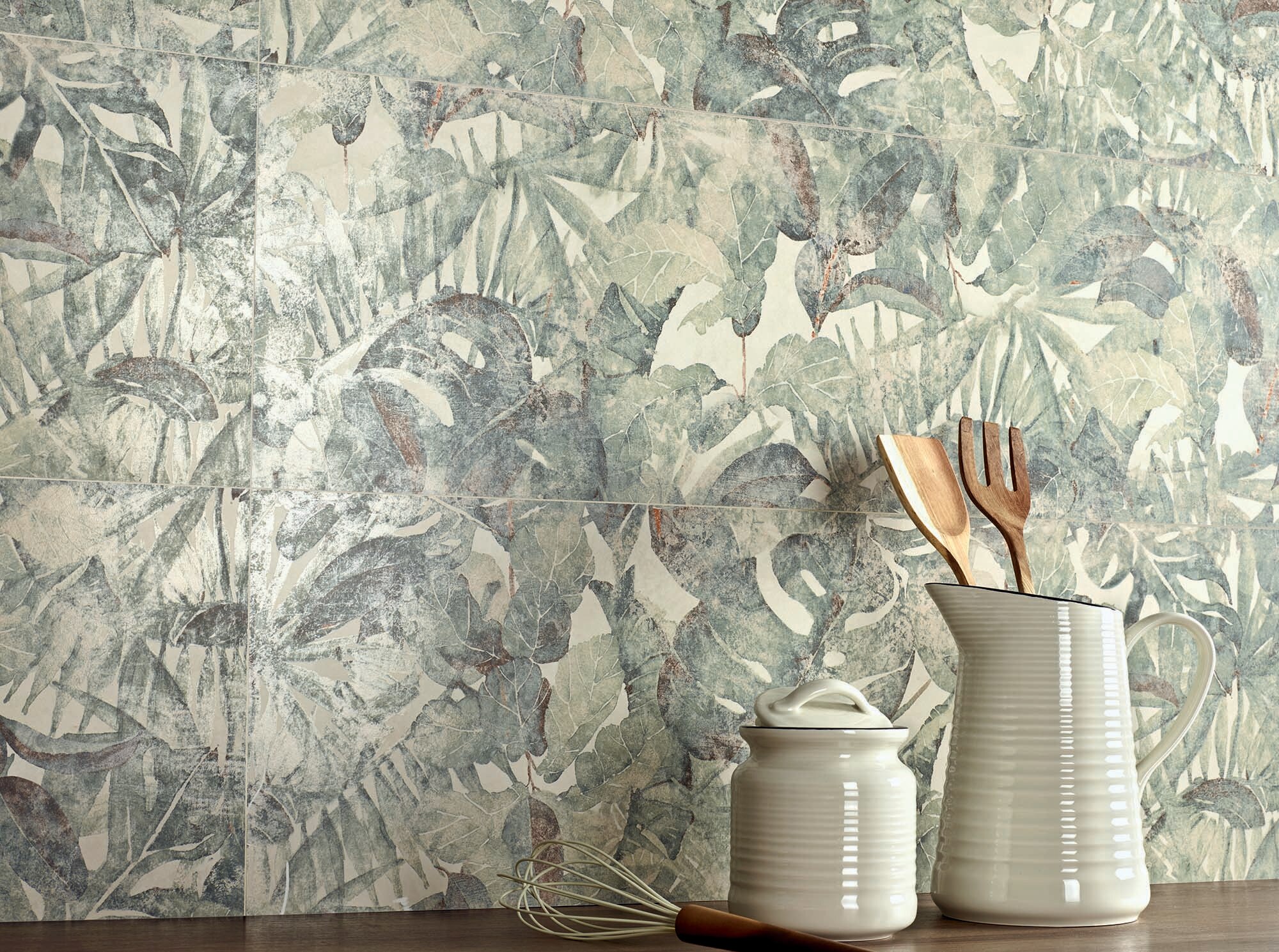 Azulejo de pared rectificado 30x90 cm Deko Terre Roca Cerámica - Beige Beige-2