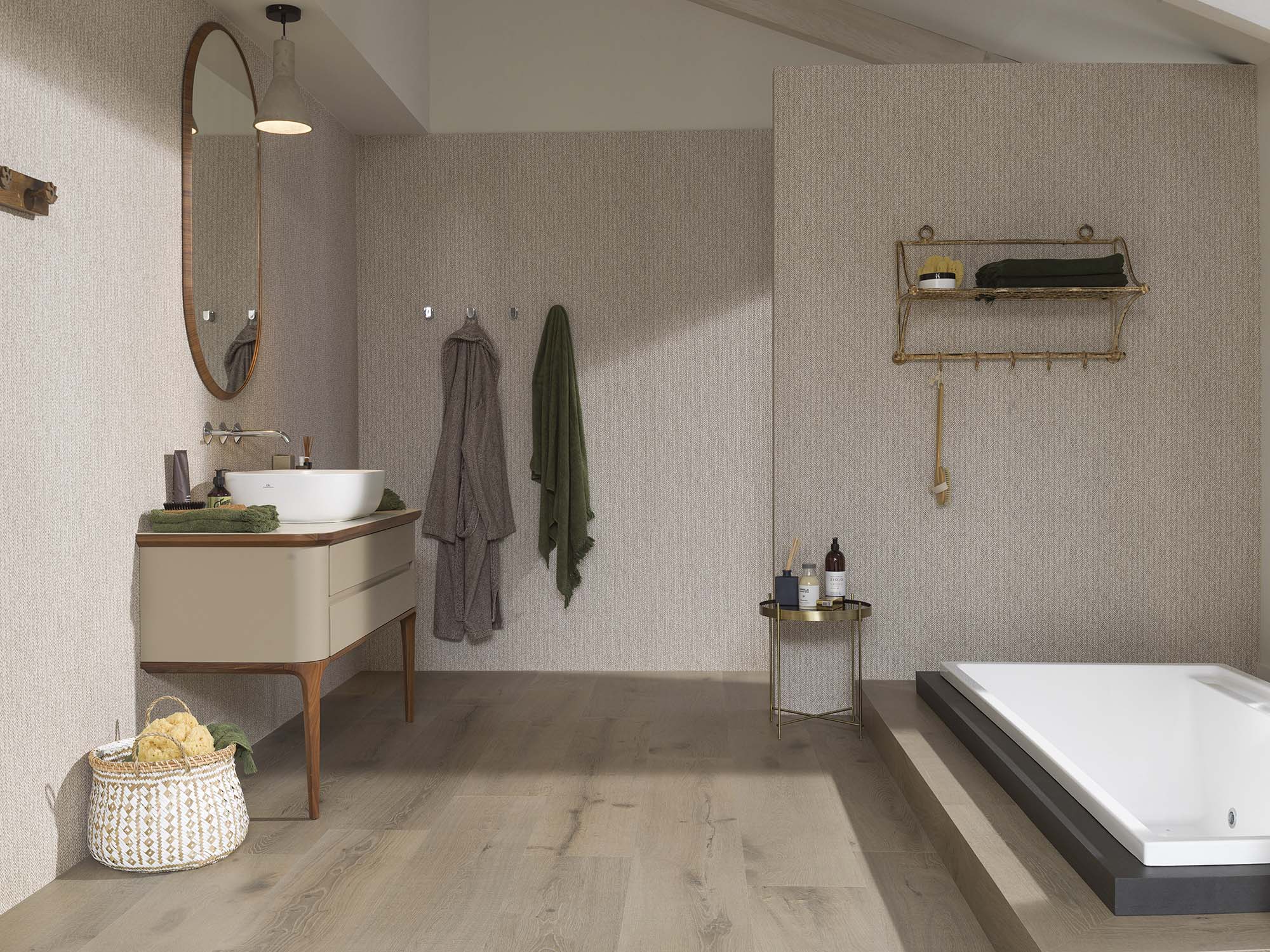 Azulejo de pared rectificado 59x150 cm Treccia Porcelanosa - Natural Natural-2