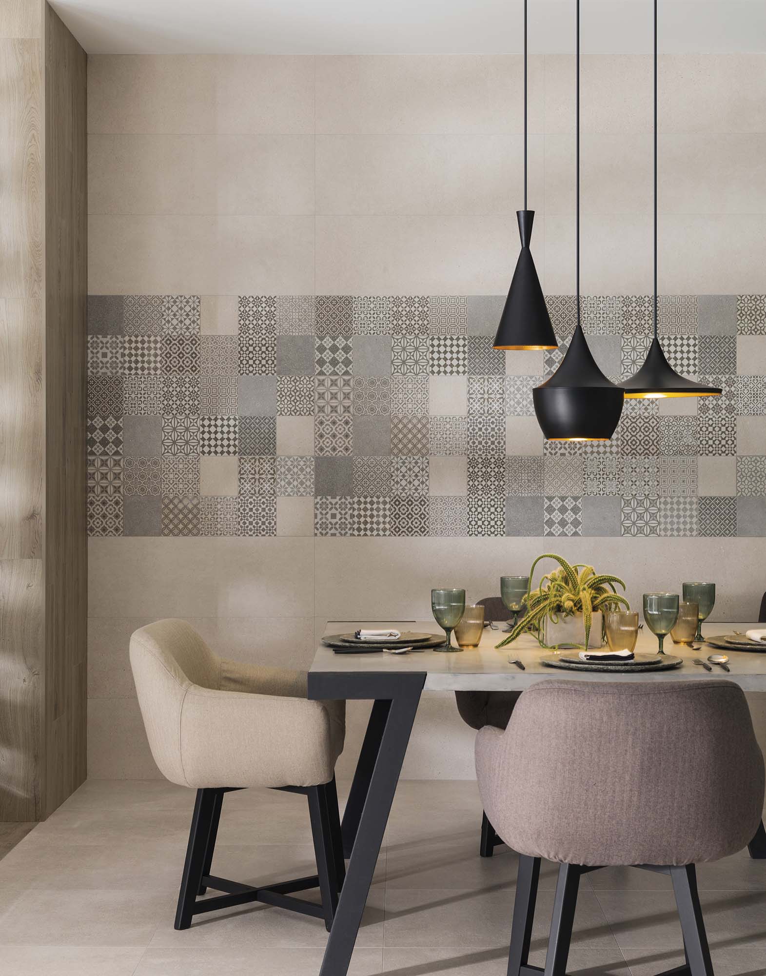 Azulejo de pared rectificado 33x100 cm Marbella Porcelanosa - Piedra Piedra-2