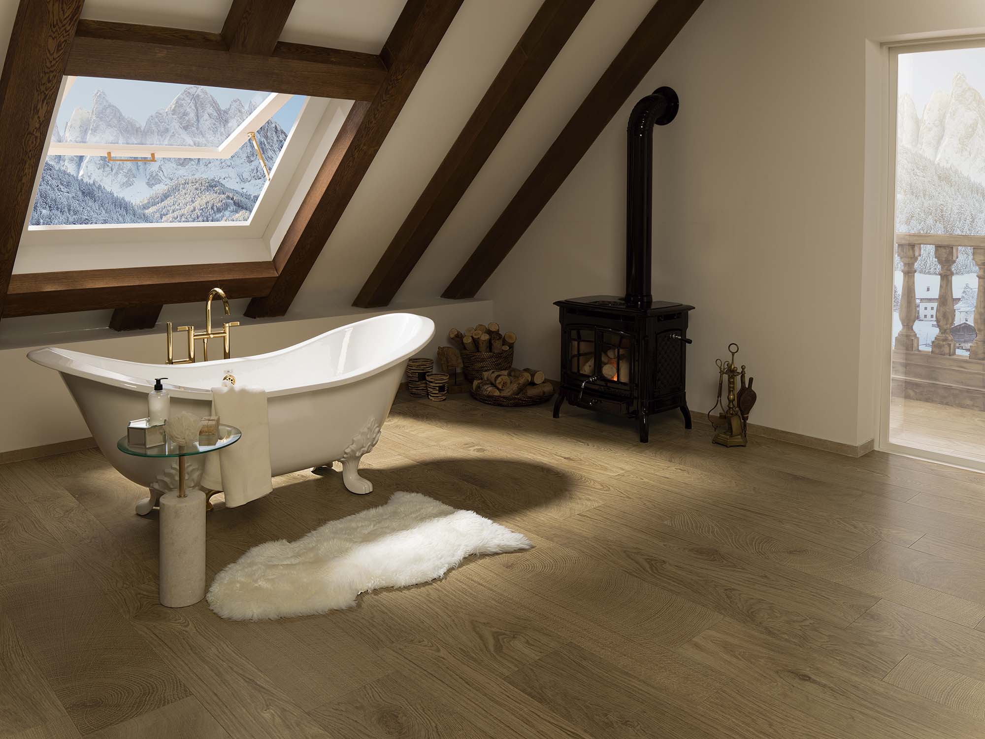 Azulejo de suelo y pared rectificado 29x120 cm Oxford Porcelanosa - Natural Natural-2