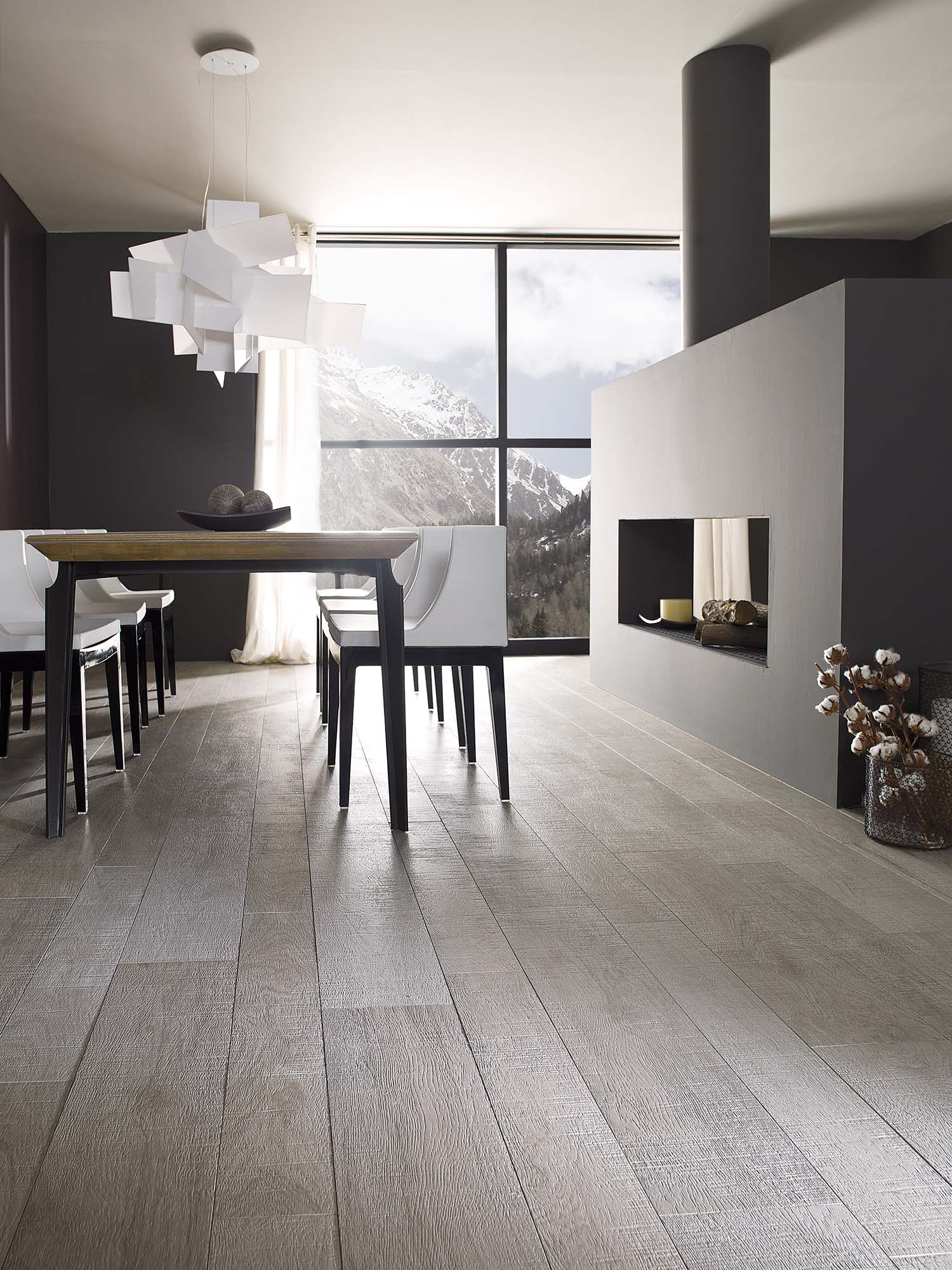 Azulejo de suelo y pared rectificado 29x120 cm Oxford Porcelanosa - Acero Acero-2