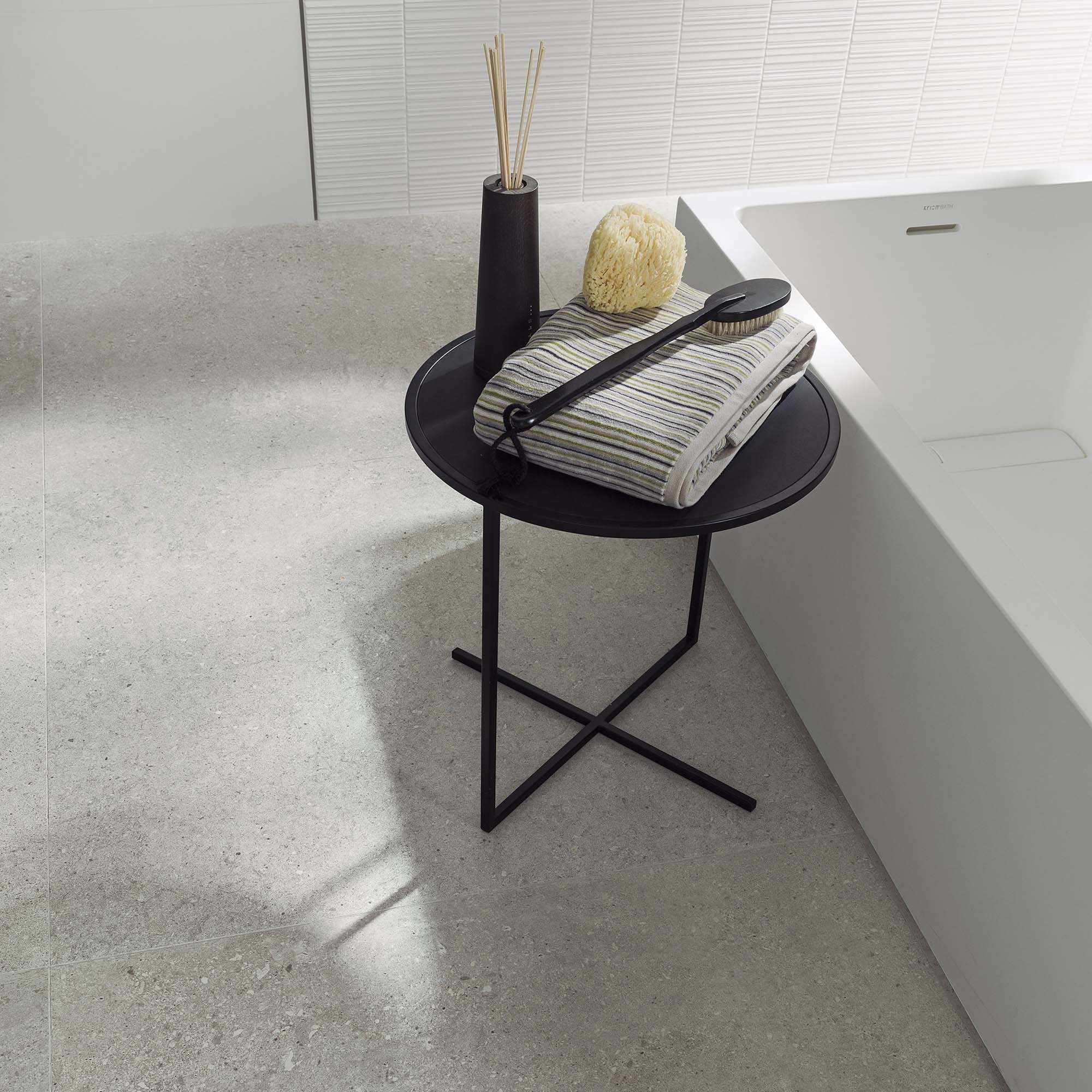 Azulejo de suelo rectificado 59x59 cm Prada Porcelanosa - Acero Acero-2