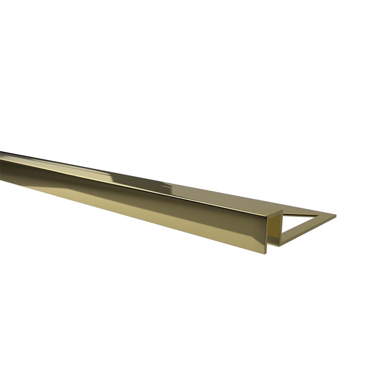 Perfil decorativo latón pulido para revestimientos cerámicos Pro-Part Porcelanosa - Oro 11 mm Oro-1