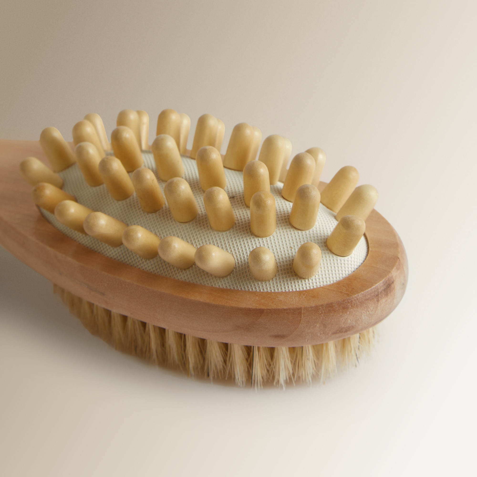 Escova de banho com cerdas e massagem Spa Natural-4