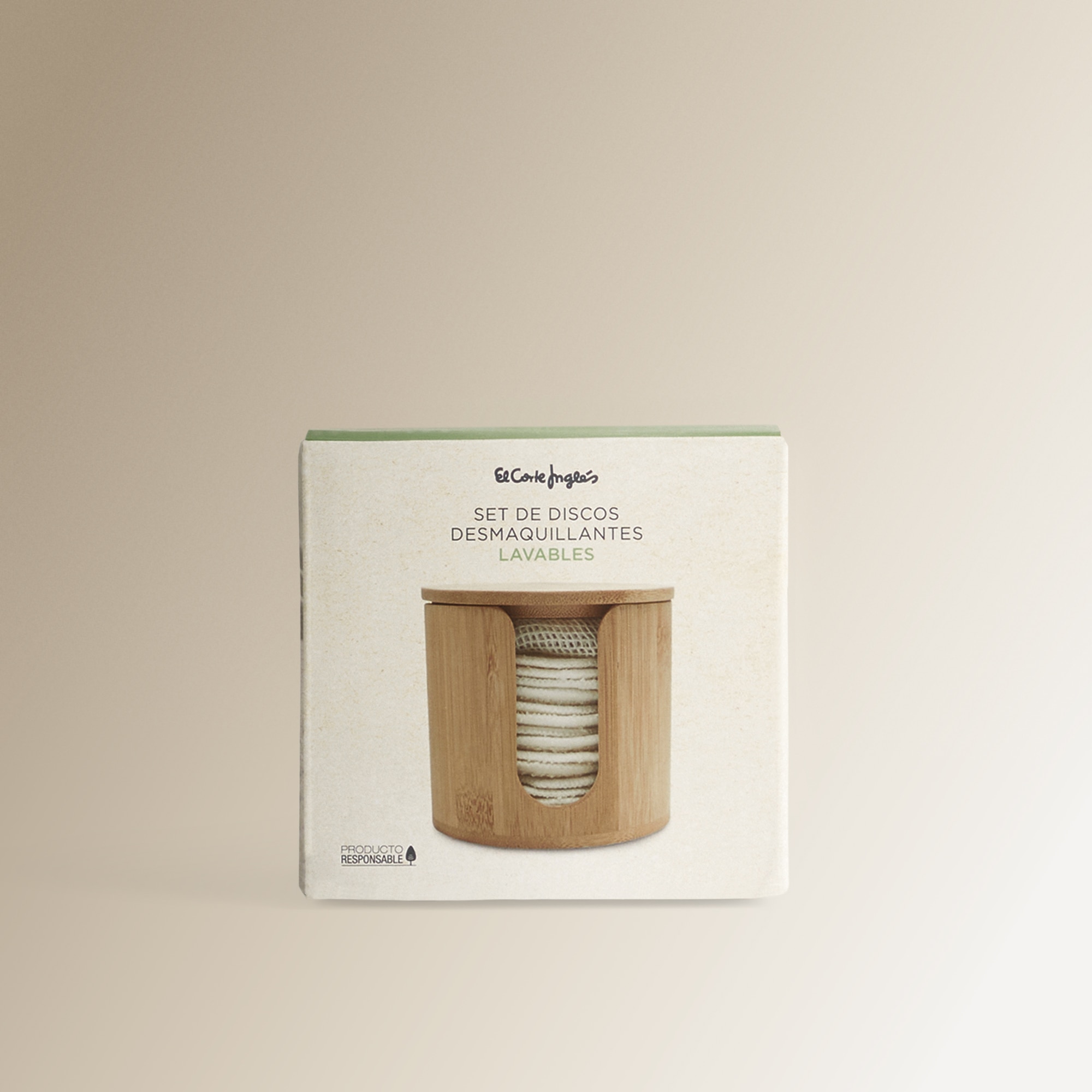 Conjunto de 3 Peças Naturais Desmaquilhante Kida Bamboo-2