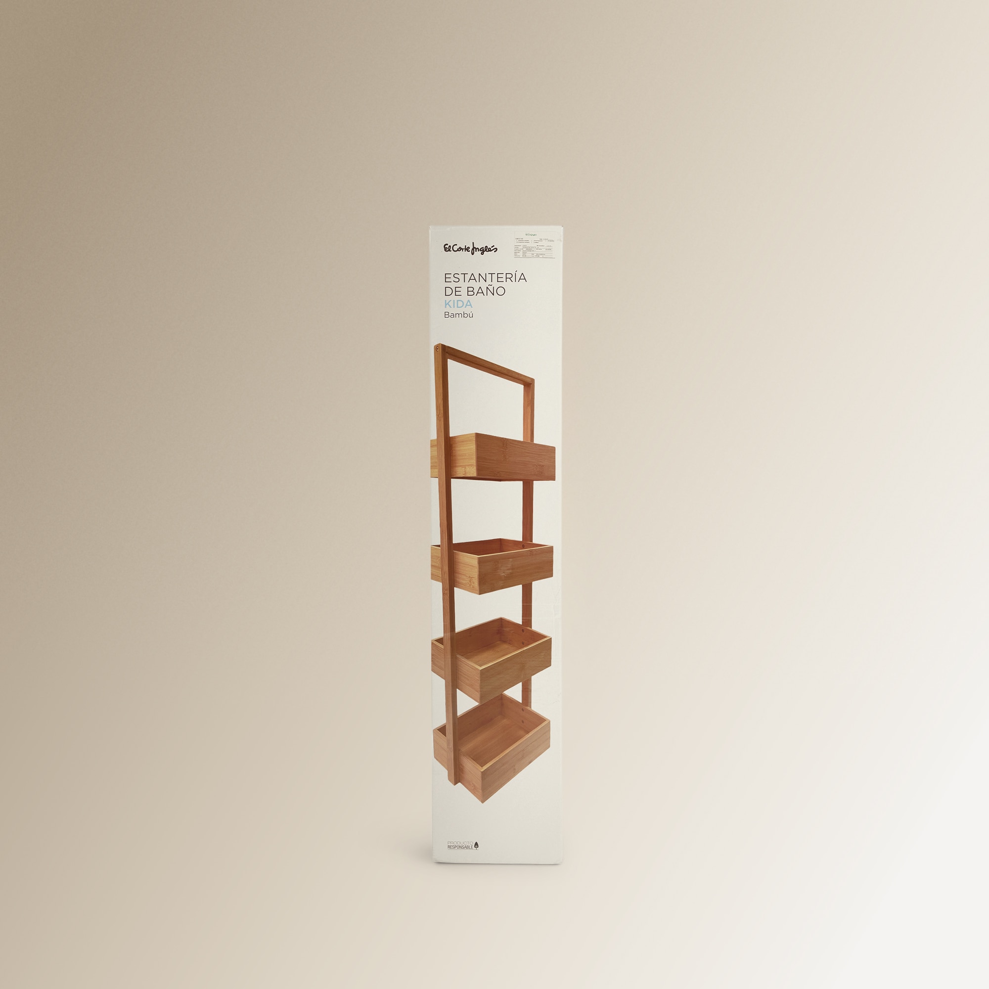 Móvel Auxiliar de Casa de Banho Kida Bamboo-5