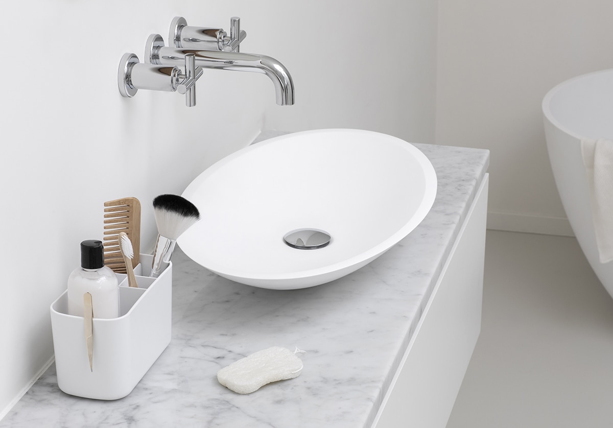 Imagen 5 de Organizador de baño 5 compartimentos ReNew Brabantia - Blanco Blanco
