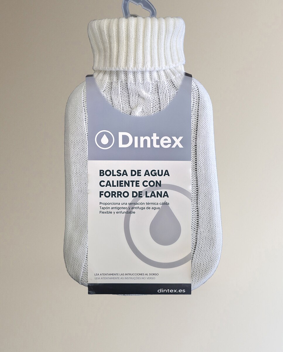 Bolsa agua caliente con forro lana - Blanco Blanco-2