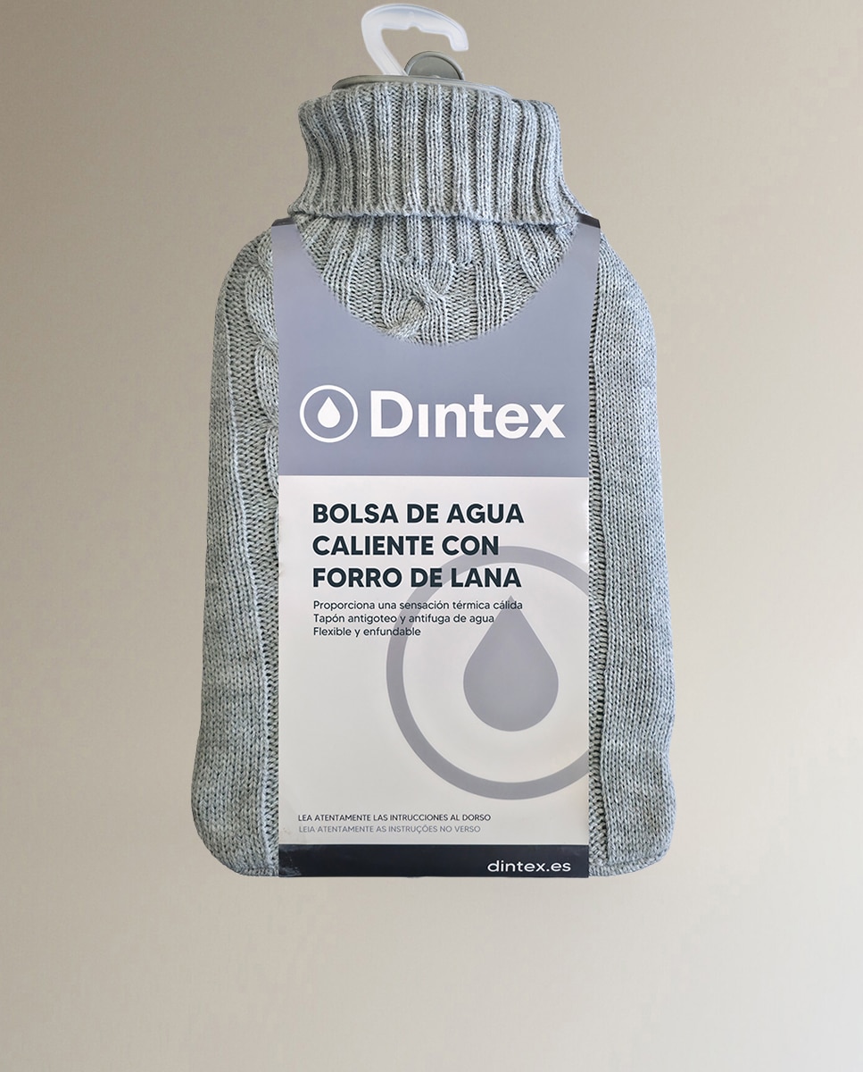 Bolsa agua caliente con forro lana - Gris Gris-2