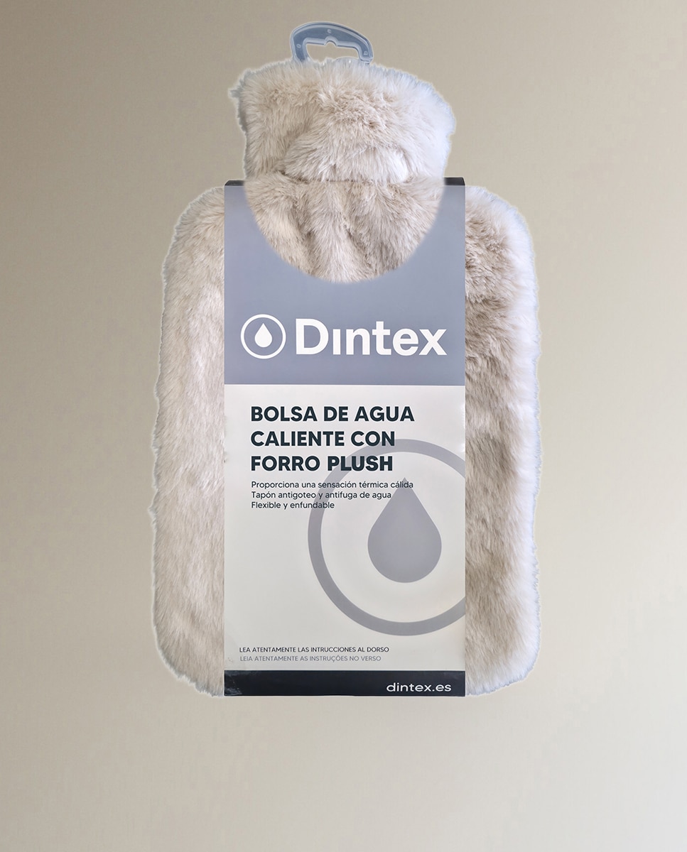 Bolsa agua caliente con forro pelo - Beige Beige-2