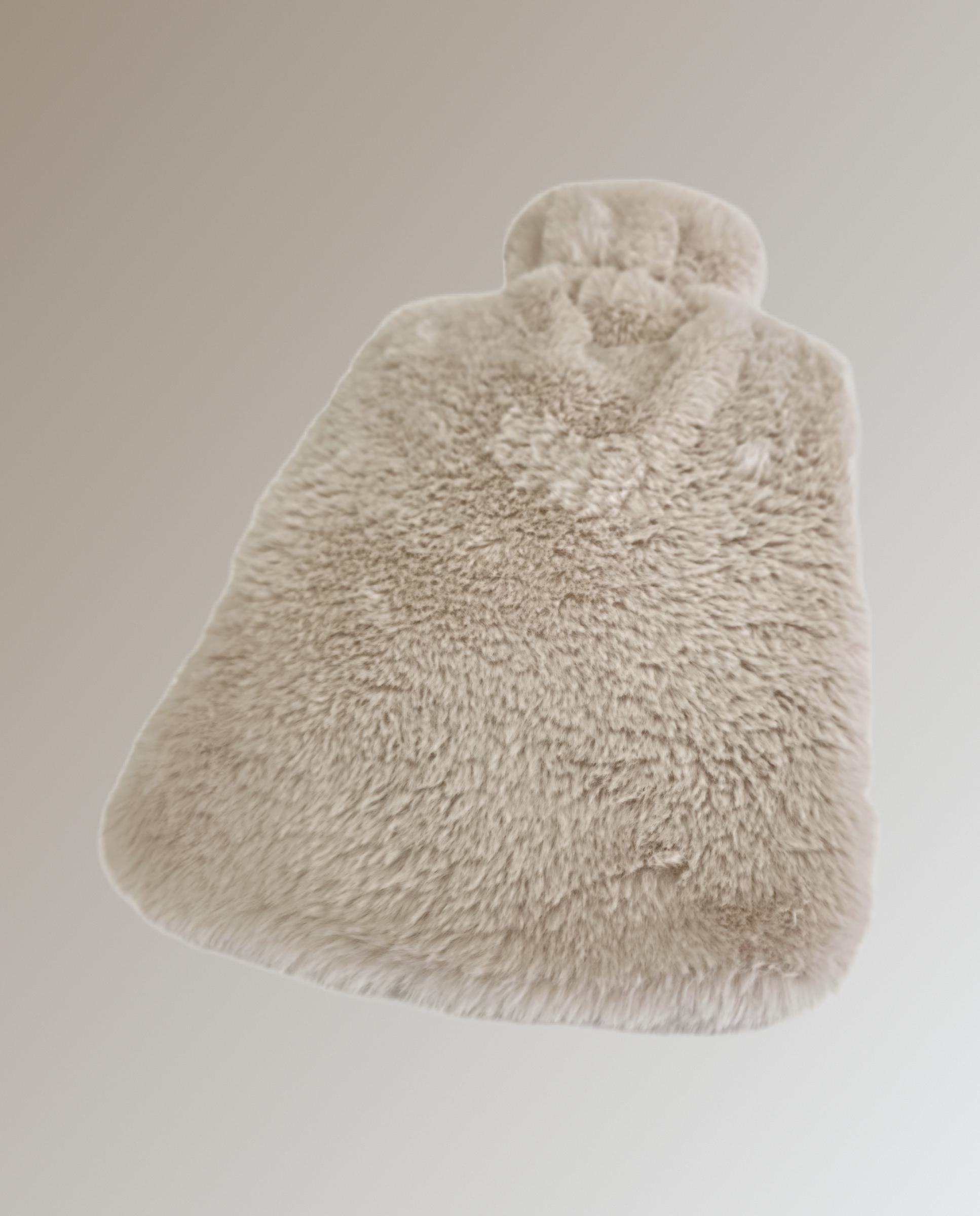 Bolsa agua caliente con forro pelo - Beige Beige-3