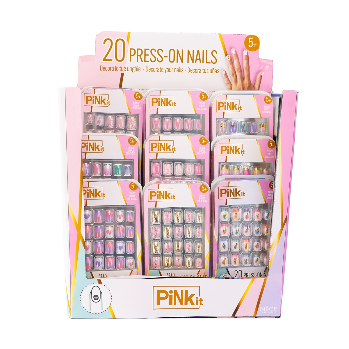 Imagen 0 de Set de Uña Postizas Pink it Nice