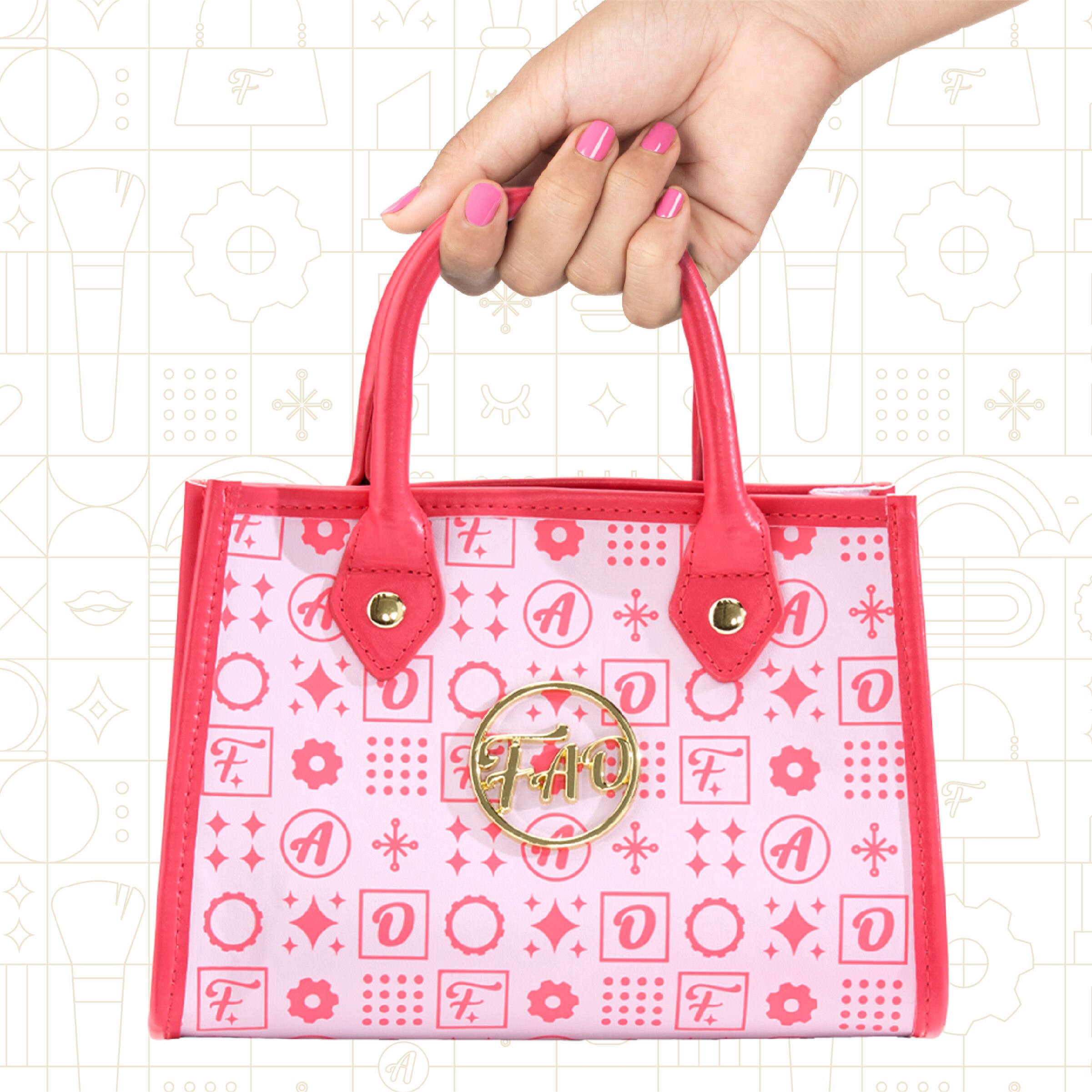 Conjunto de bolsa de glamour Rockefeller F.A.O. Schwarz 2