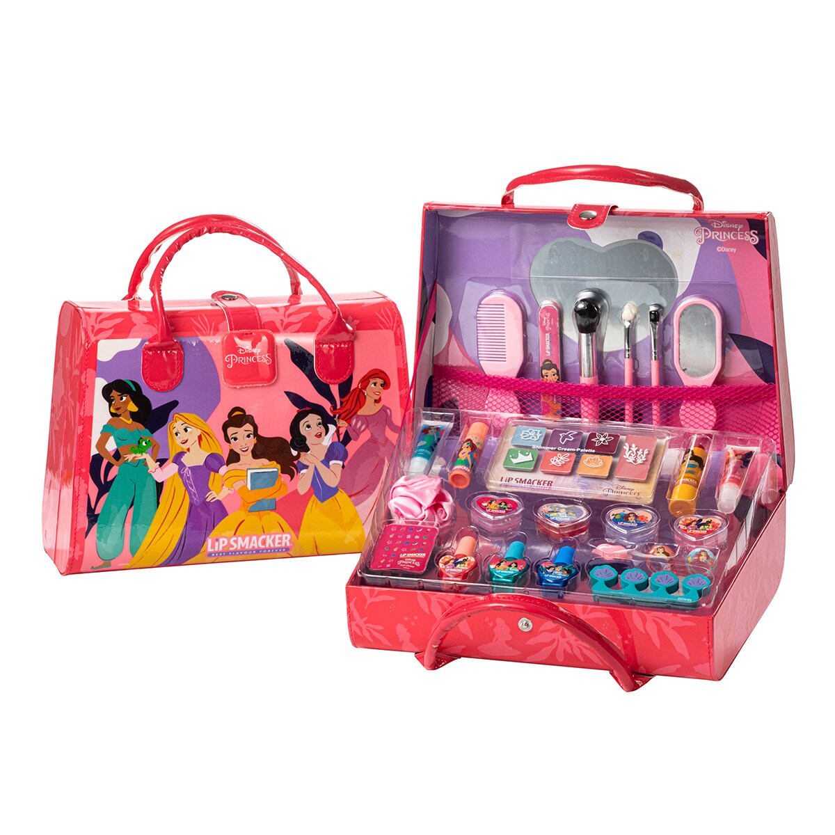 Lip Smacker – Maletín de maquillaje y accesorios Weekender Case Princesas.