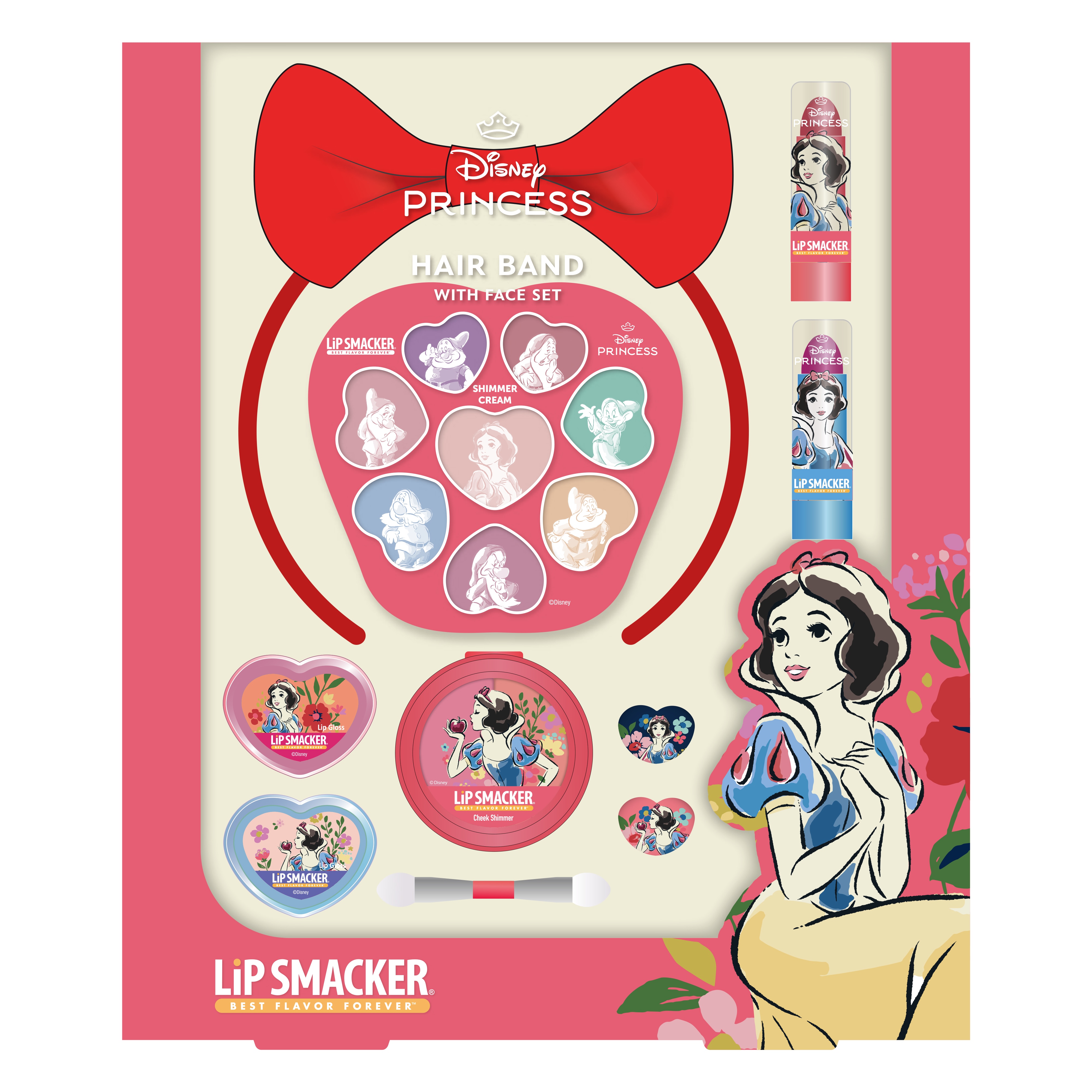 Snow White Hair Band with face set 1