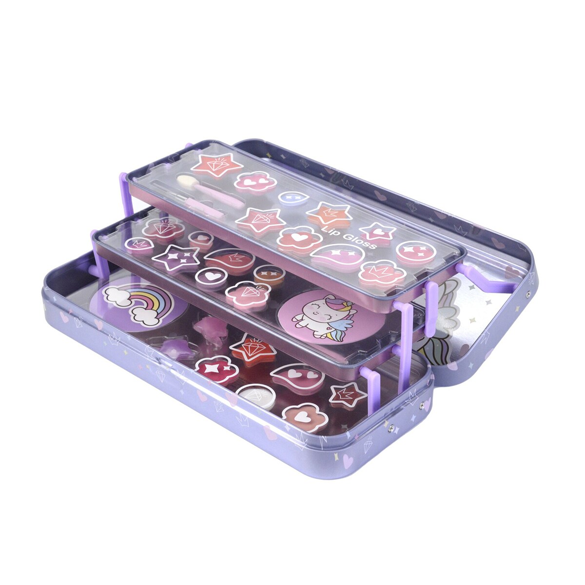 Estuche de maquillaje Triple Layer Beauty Tin - Unicorn 3