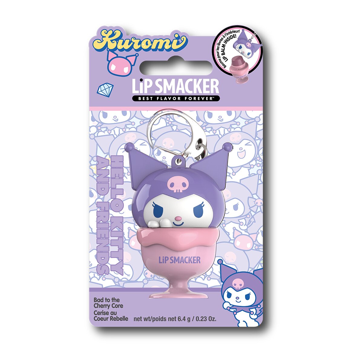 Imagen 1 de Bálsamo labial infantil Kuromi Cup Lip Balm Hello Kitty Lip Smacker modelos surtidos