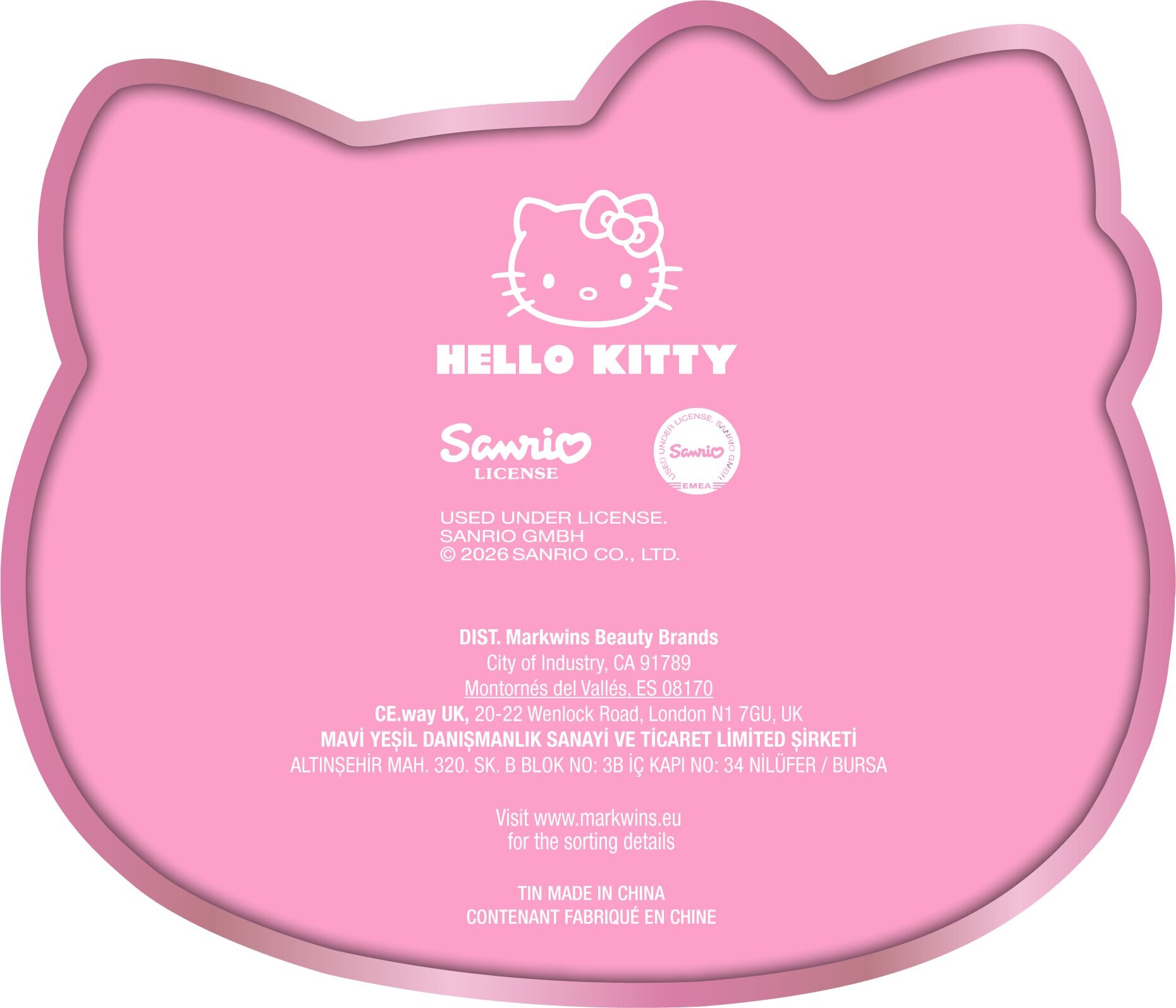 Imagen 7 de Lata metálica con 3 bálsamos labiales infantil Hello Kitty Tin Hello Kitty Lip Smacker modelos surtidos