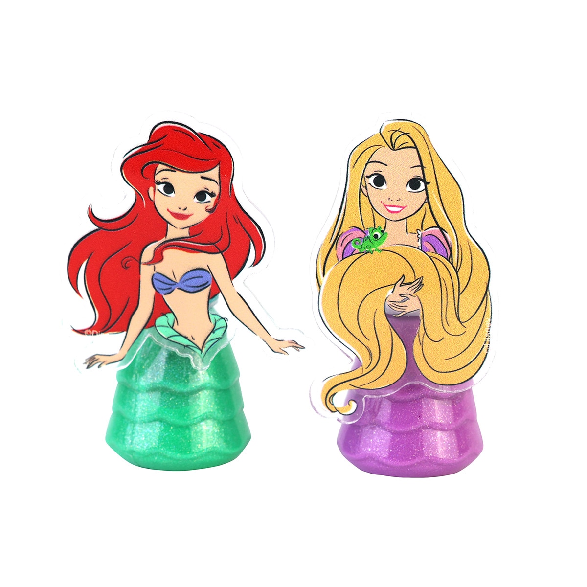 Duo de esmaltes infantiles Princess Nail Polish Duo Set Rapunzel & Little Mermeid Princesas Disney Lip Smacker modelos surtidos 2