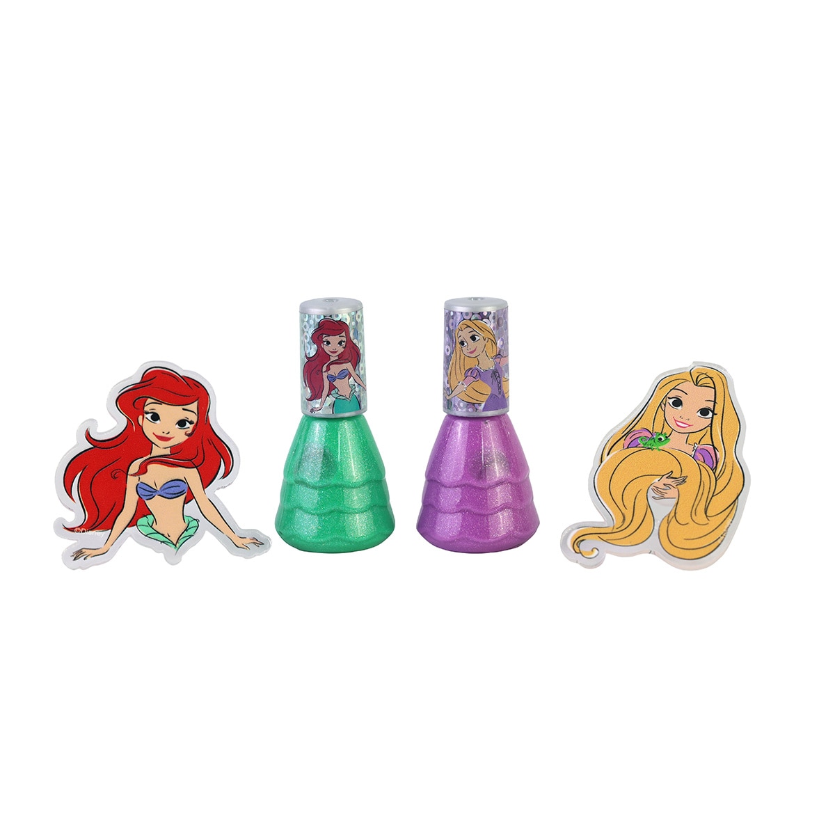 Duo de esmaltes infantiles Princess Nail Polish Duo Set Rapunzel & Little Mermeid Princesas Disney Lip Smacker modelos surtidos 4