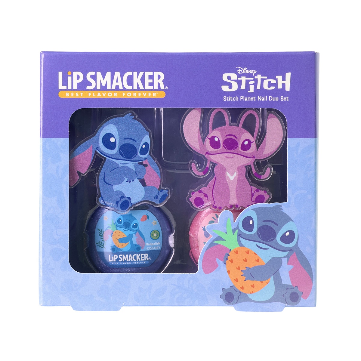 Imagen 1 de Duo de esmaltes infantiles Stitch Planet Nail Duo set Stitch Lip Smacker modelos surtidos