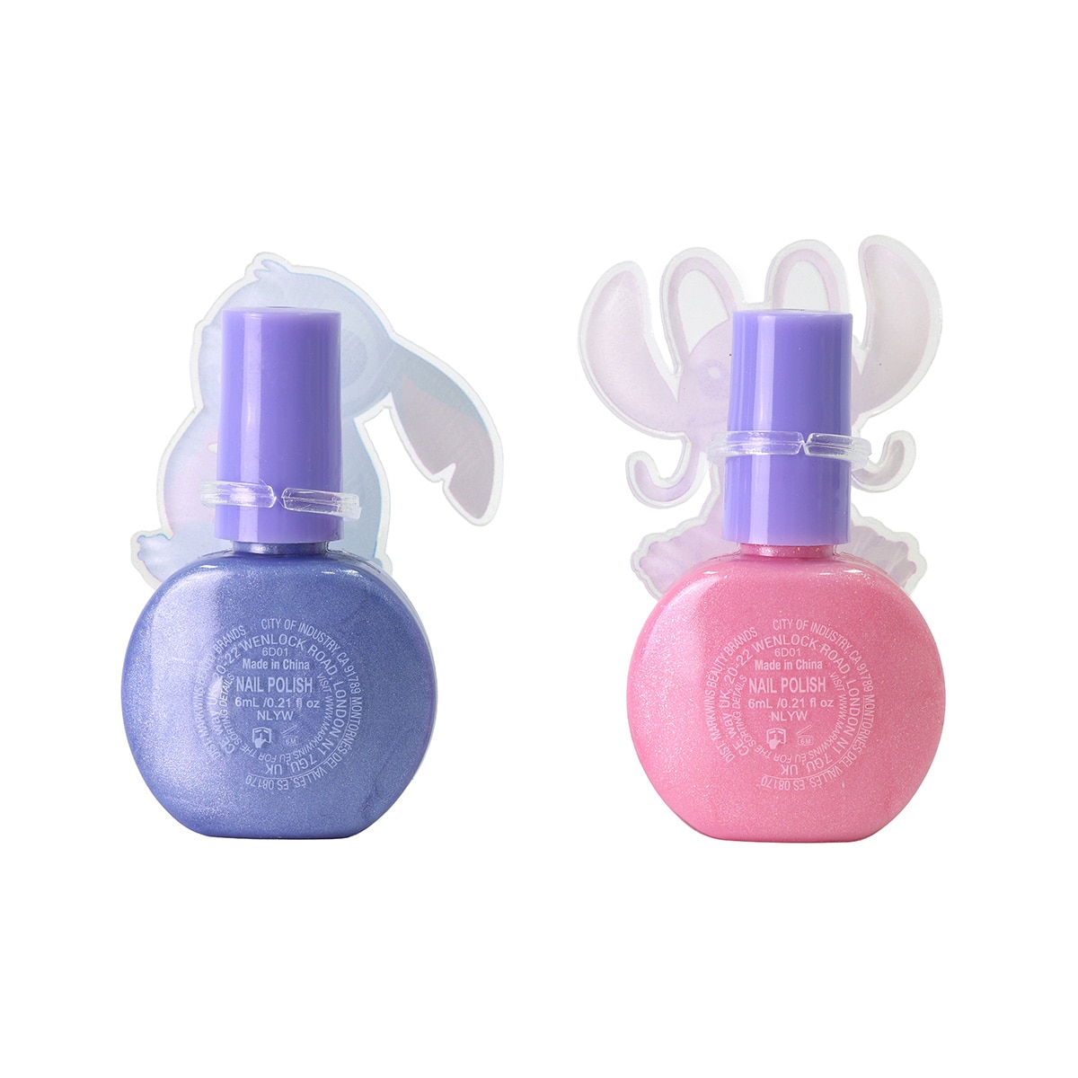 Imagen 3 de Duo de esmaltes infantiles Stitch Planet Nail Duo set Stitch Lip Smacker modelos surtidos