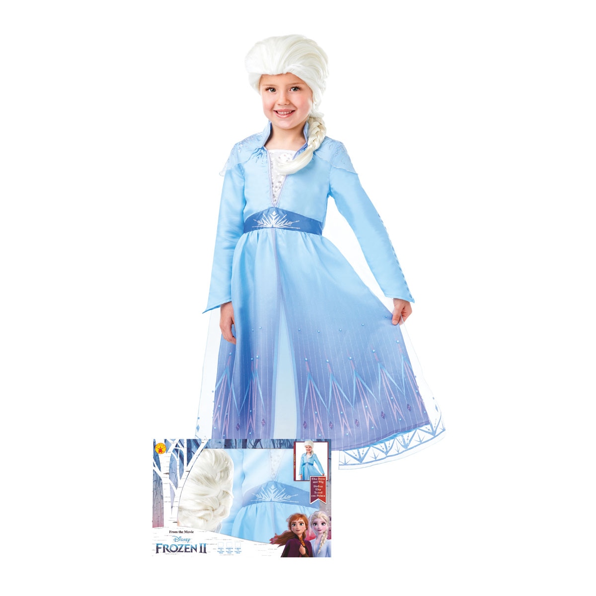 Imagen 0 de Disfraz infantil en caja Elsa Frozen: El Reino de Hielo Disney Rubies
