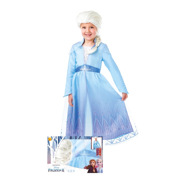Disfraz infantil en caja Elsa Frozen: El Reino de Hielo Disney Rubies