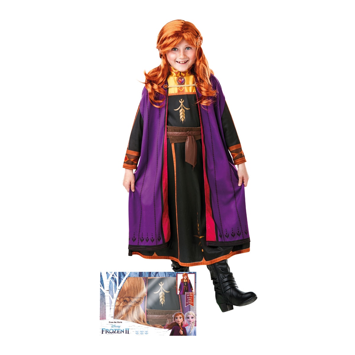 Disfraz infantil en caja Anna Frozen: El Reino de Hielo Disney Rubies 1