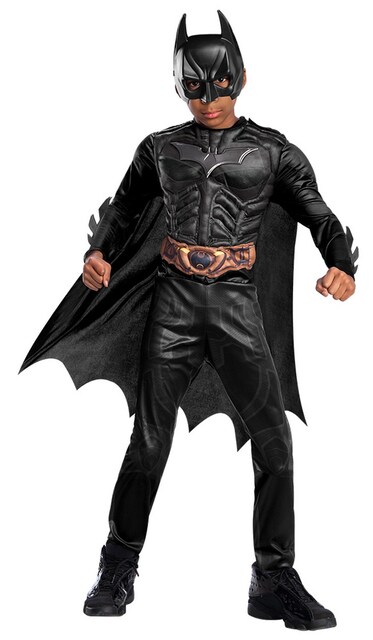 Imagen 0 de Disfraz Infantil Warner Bros Batman Black Line Deluxe DC Cómics