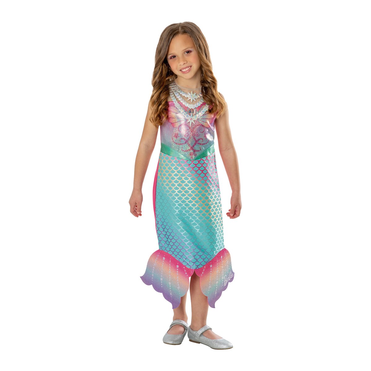 Disfarce Infantil Barbie Sirena Deluxe 1
