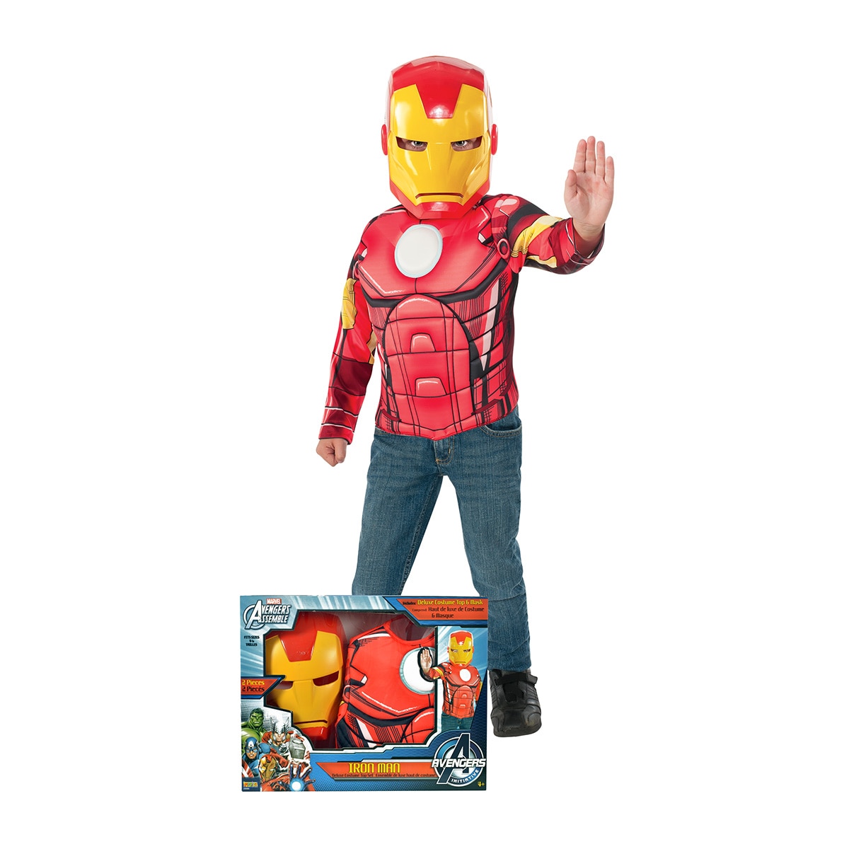 Rubies – Disfraz Infantil Iron Man Pecho-Masc Caja Marvel.