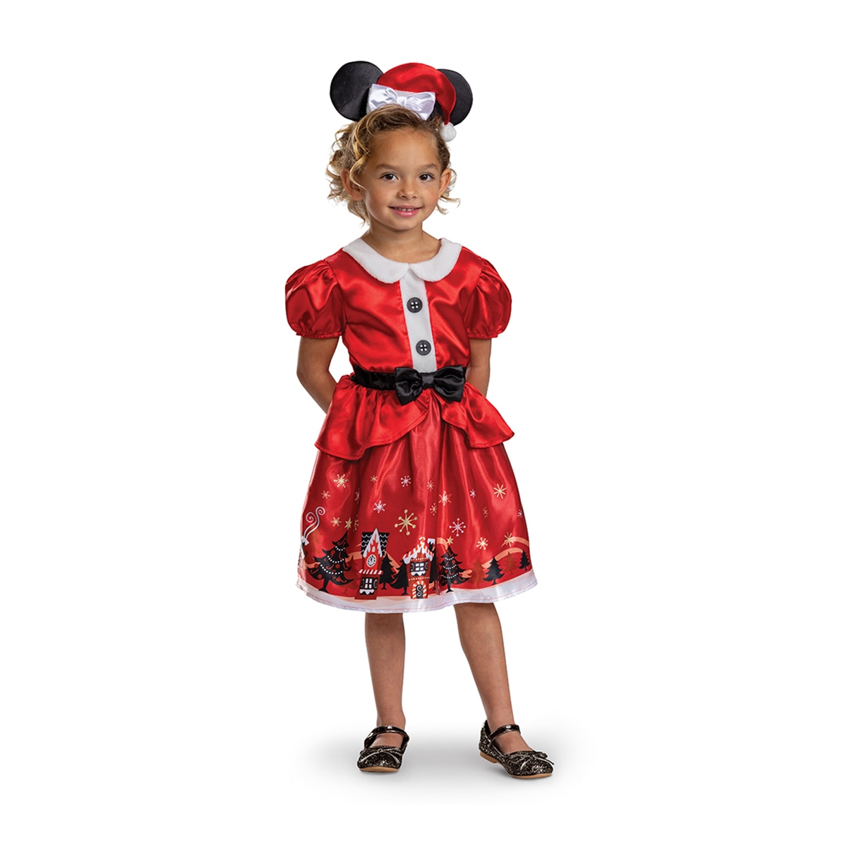 Imagen 0 de Disfraz infantil  Minnie de Navidad Disney Disguise