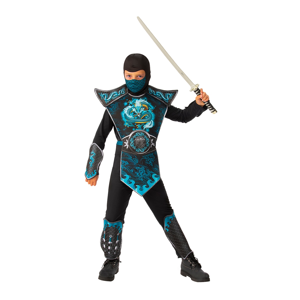 Disfarce Blue Dragon Ninja Infantil 1