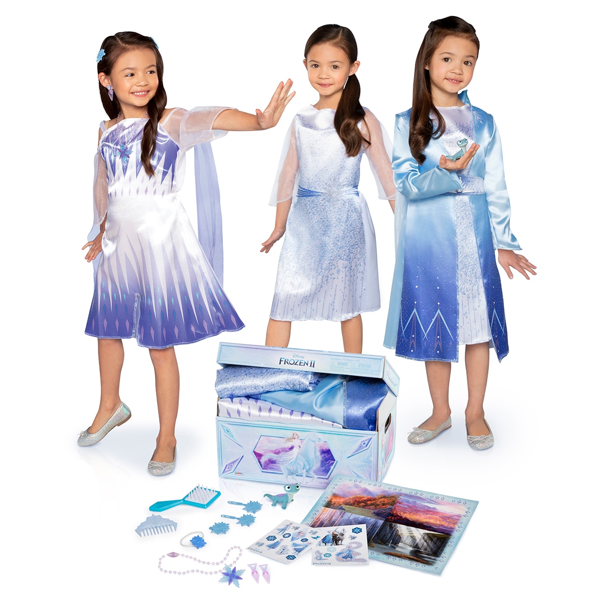 Imagen 0 de Baúl Deluxe Elsa con 3 disfraces diferentes y 14 accesorios Frozen Jakks Pacific
